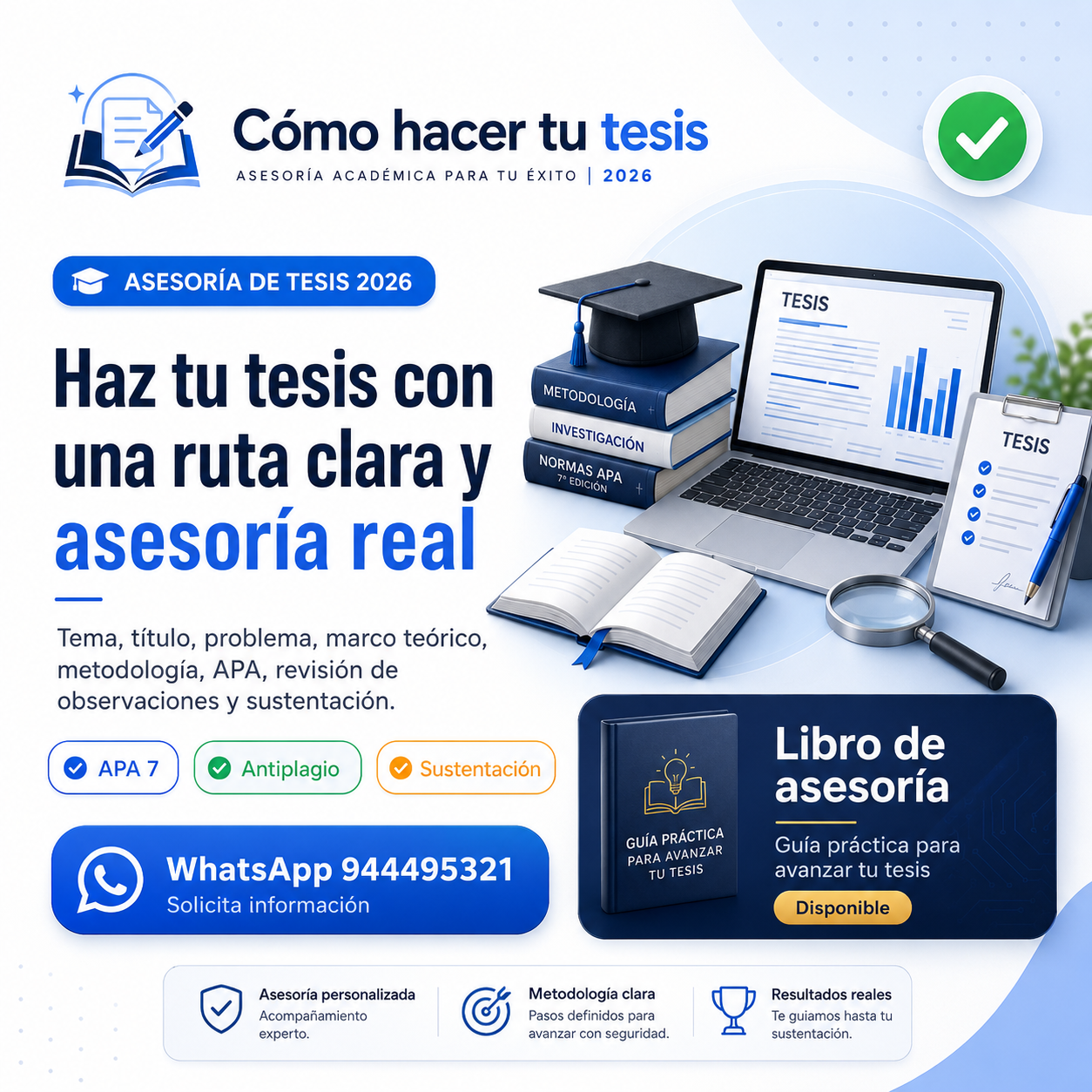 Asesoría profesional para hacer tu tesis